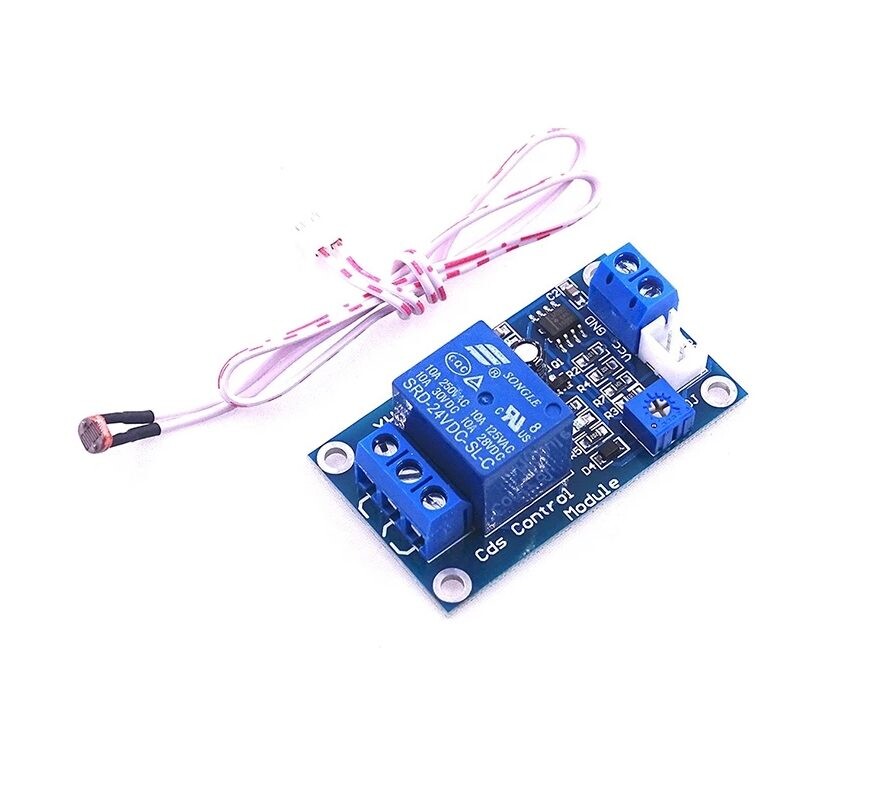 Relé modul XH-M131 24VDC s fotorezistorom a súmrakovým spínačom