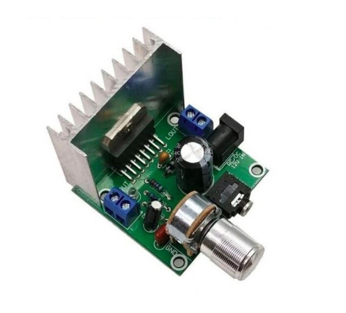 Modul audio zosilňovača (dvojkanálový) s DC konektorom - TDA7297