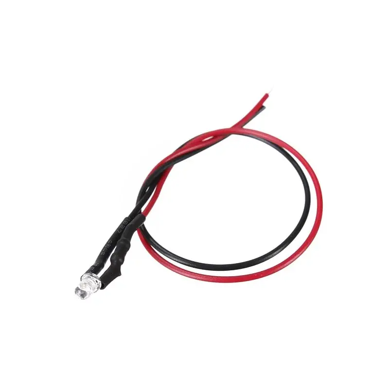 12V LED Dióda 3mm, Červená, blikajúce