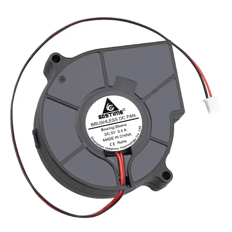 Dúchadlový ventilátor 97x97x25mm, 5V DC, XH2.54 - 2Pin