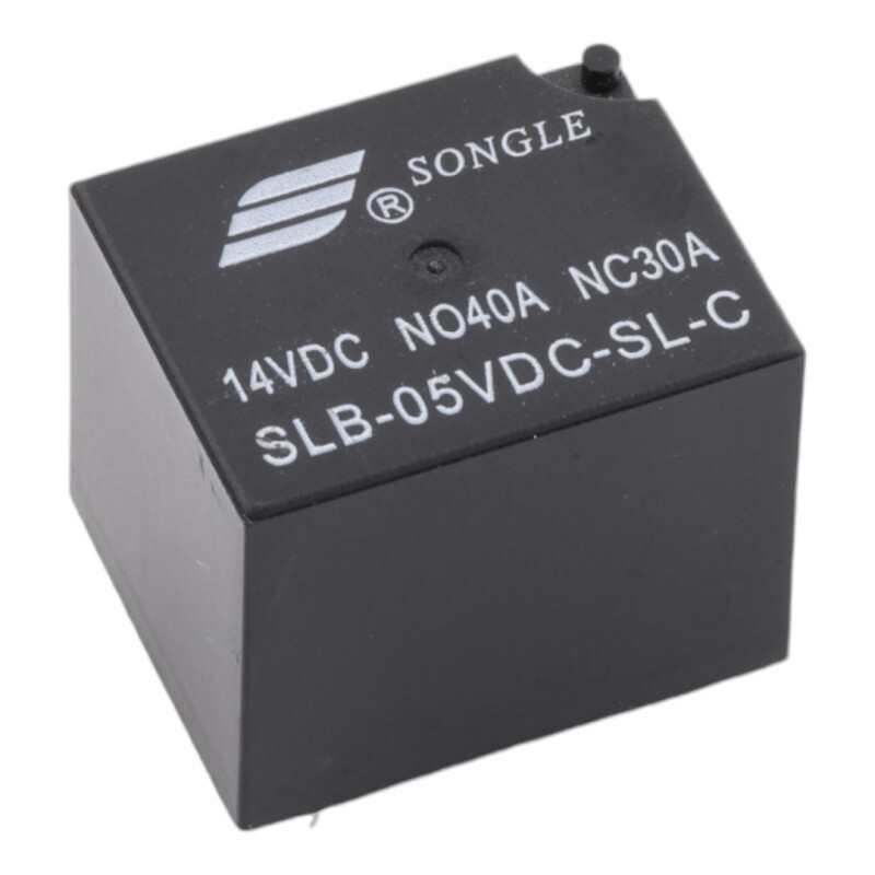 Relé SLB-05VDC-SL-C, DC 5V/14V DC NC-30A, NO-40A