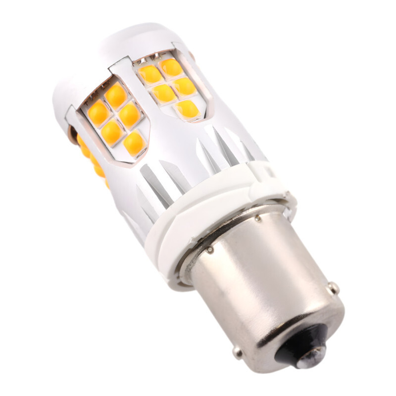 BAU15S, 39 SMD 3030 LED, 12V - Žltá