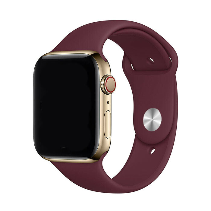 Marvelli - Jednofarebný remienok na Apple Watch - Plum Veľkosť: 38/40/41/42mm, Obvod: S-M (menší až stredný obvod zápästia), Farba: Plum