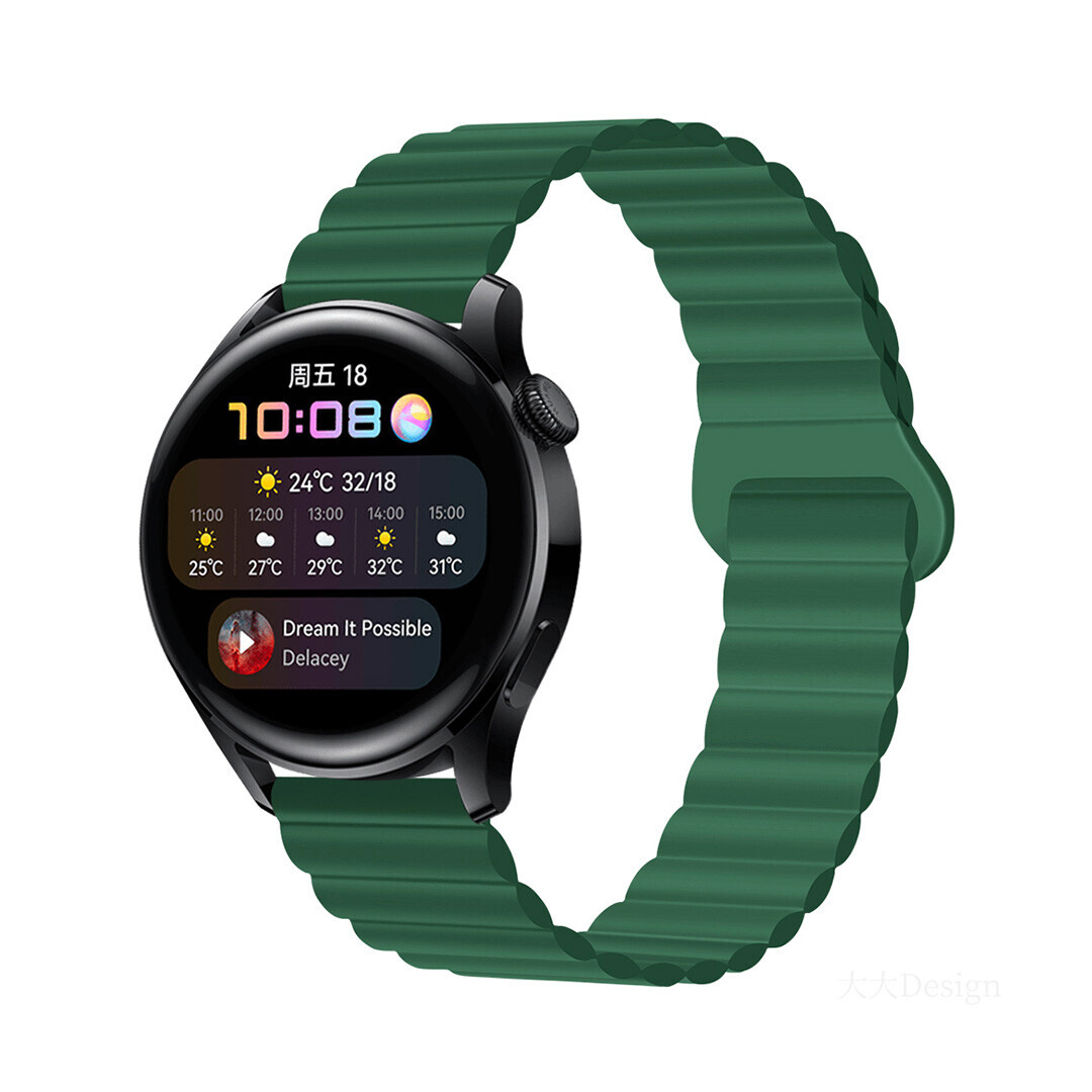 Štýlový remienok s magnetom na smart hodinky 20mm Veľkosť: 20mm, Farba: Khaki