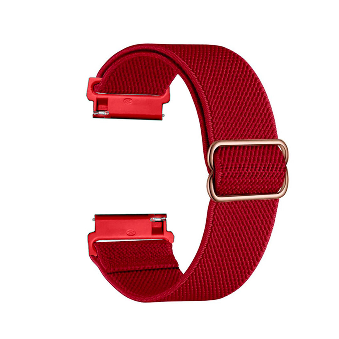 Nastavitelný nylonový remienok na smart hodinky 22mm Veľkosť: 22mm, Farba: Červená