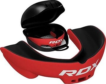 RDX 3w Chránič zubov pre dospelých, červeno-čierny
