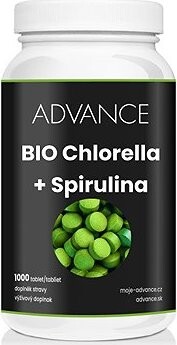 ADVANCE Chlorella + Spirulina 1000 tabliet – BIO certifikácia