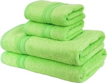 DOMMIO Súprava bambusových uterákov 2 ks 30 × 50 cm, 2 ks 50 × 100 cm zelená