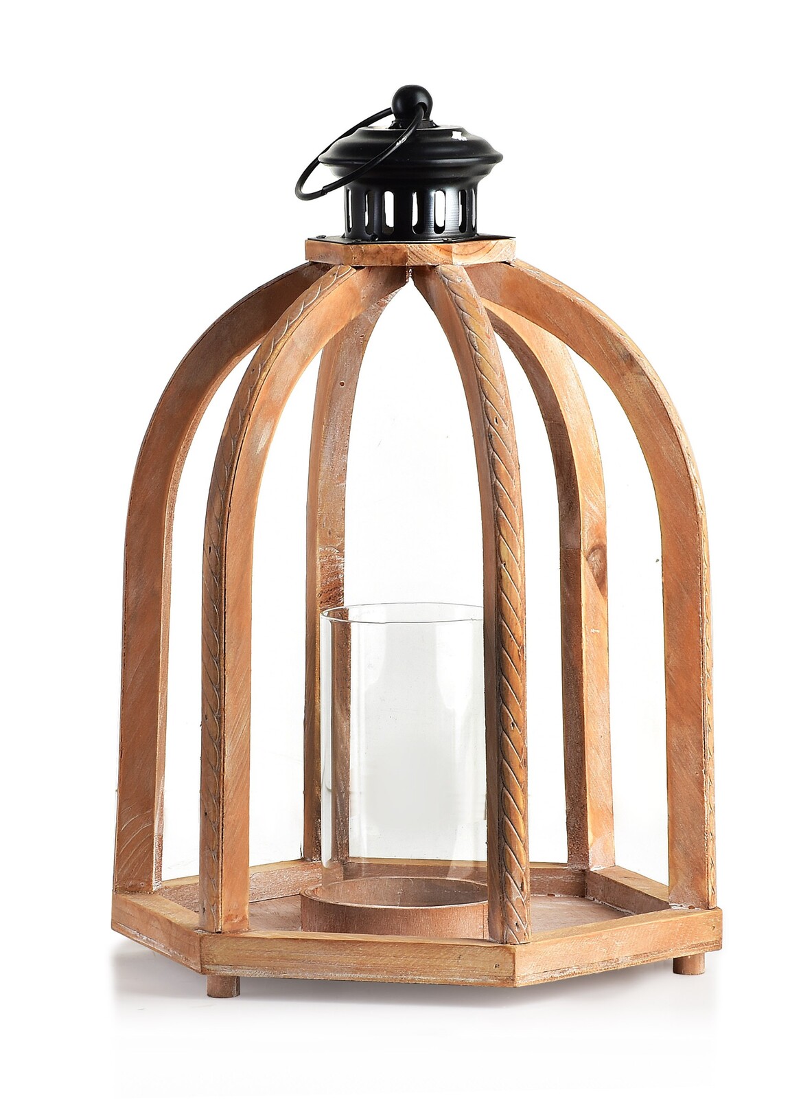 Lucerna LOKKE Cage 29x25,5x41,5 cm hnědá