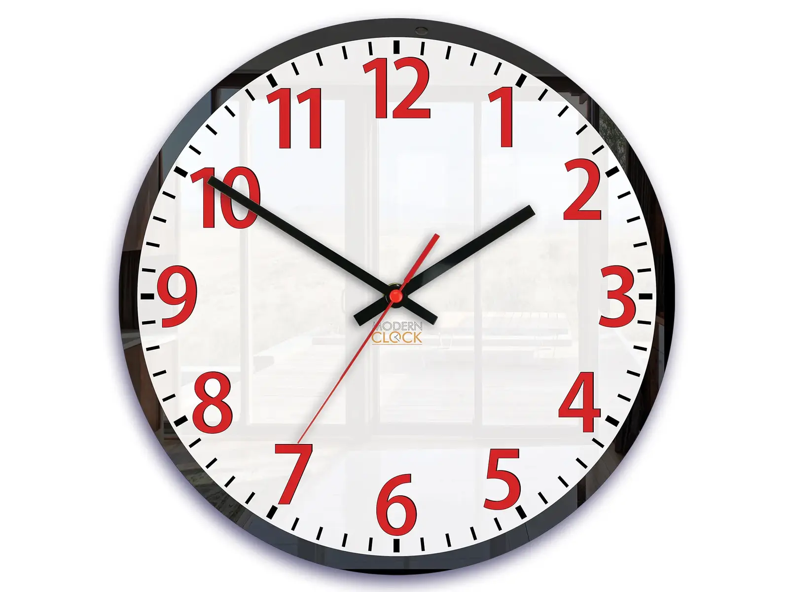 Nástěnné hodiny Louis 30 cm bílé/červené