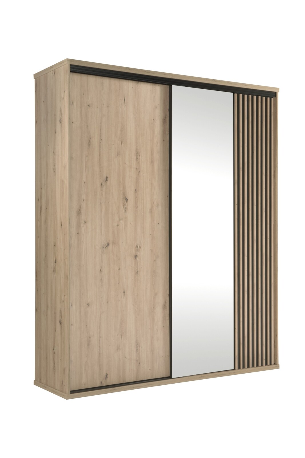 Šatní skříň Moderno se zrcadlem 179 cm dub Artisan