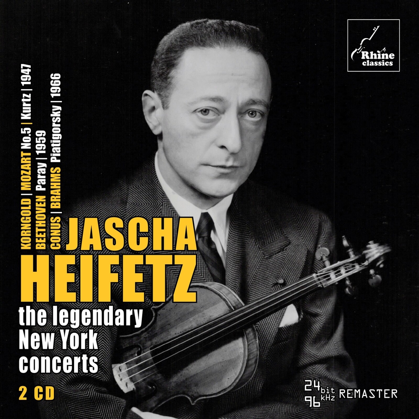 Jascha Heifetz, THE LEGENDARY NEW YORK CONCERTS, CD