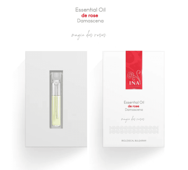INA ESSENTIALS Ina essentials organický esenciálny Ružový olej Rosa Damascena 0.88 ml