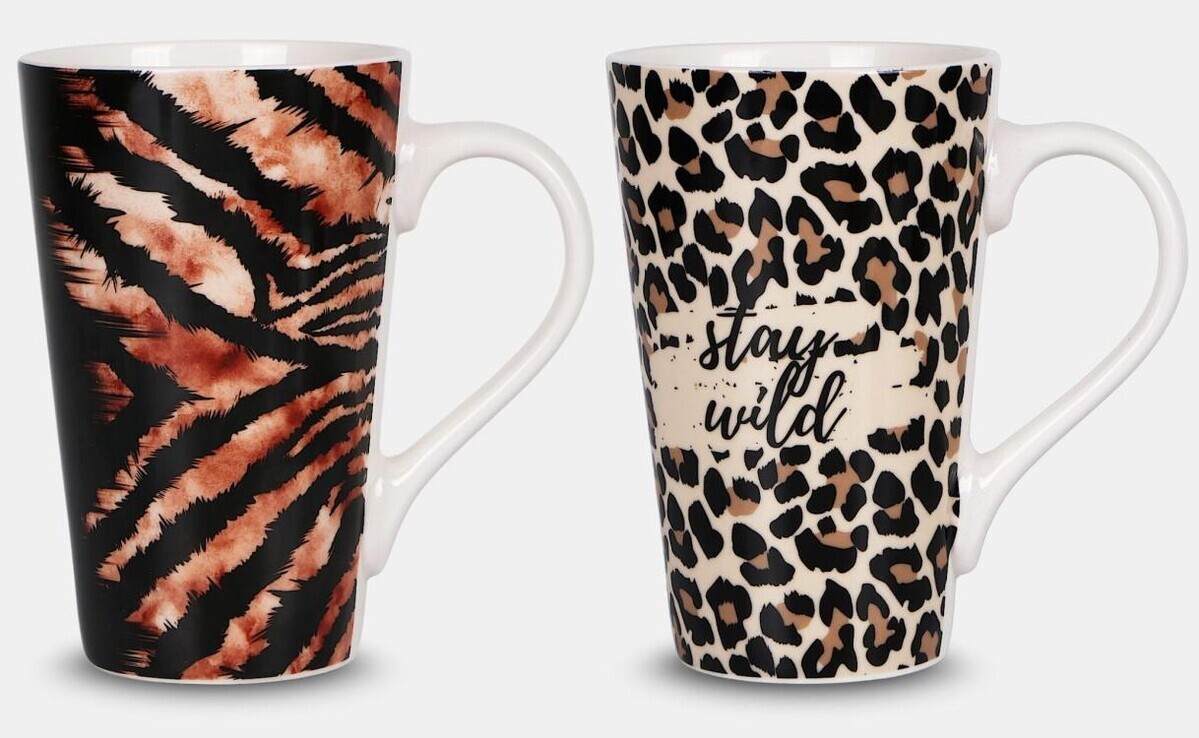 VERONI - Hrnček 400ml ANIMAL PRINT rôzne motívy