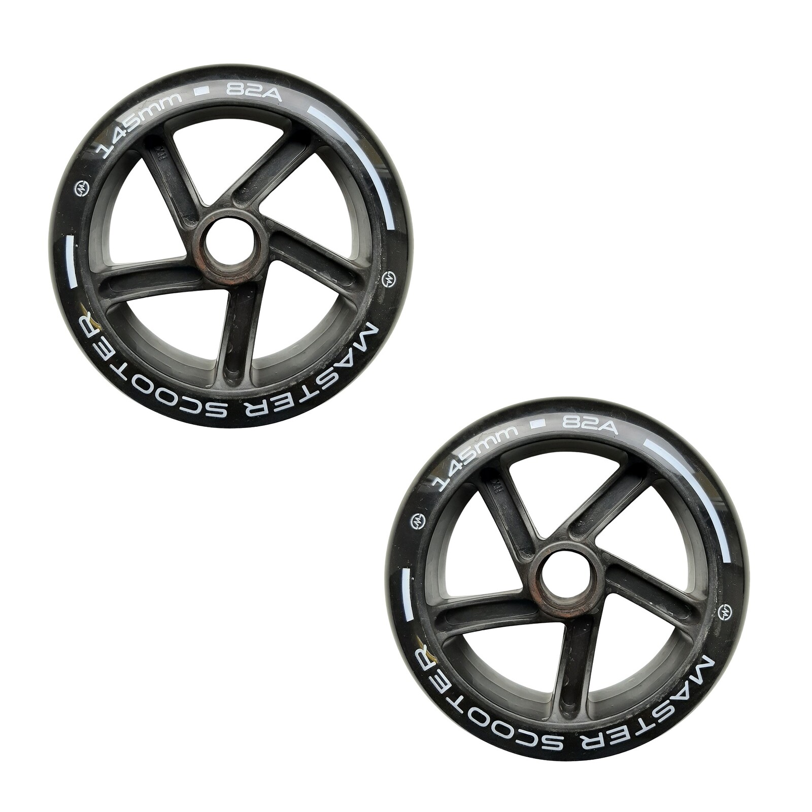Náhradné kolieska na kolobežky bez ložísk MASTER 145 mm - čierne
