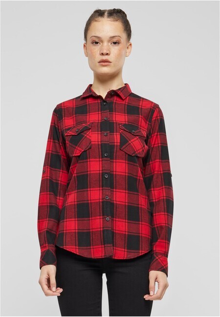 Brandit Amy Flanell Shirt GIRLS red/black - S