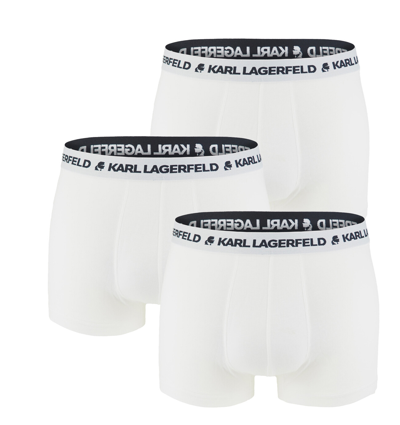 KARL LAGERFELD - boxerky 3PACK organic cotton KARL LAGERFELD logo white color