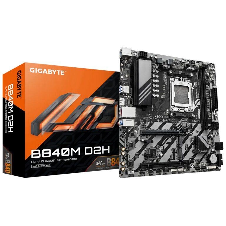 Gigabyte B840M D2H, AMD B840, AM5, 2xDDR5, mATX B840M D2H