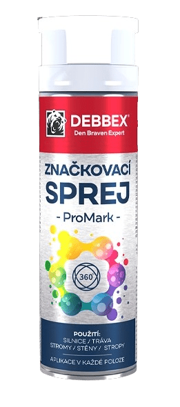 DEBBEX - Značkovací sprej PROMARK (biela, 0,5 L)