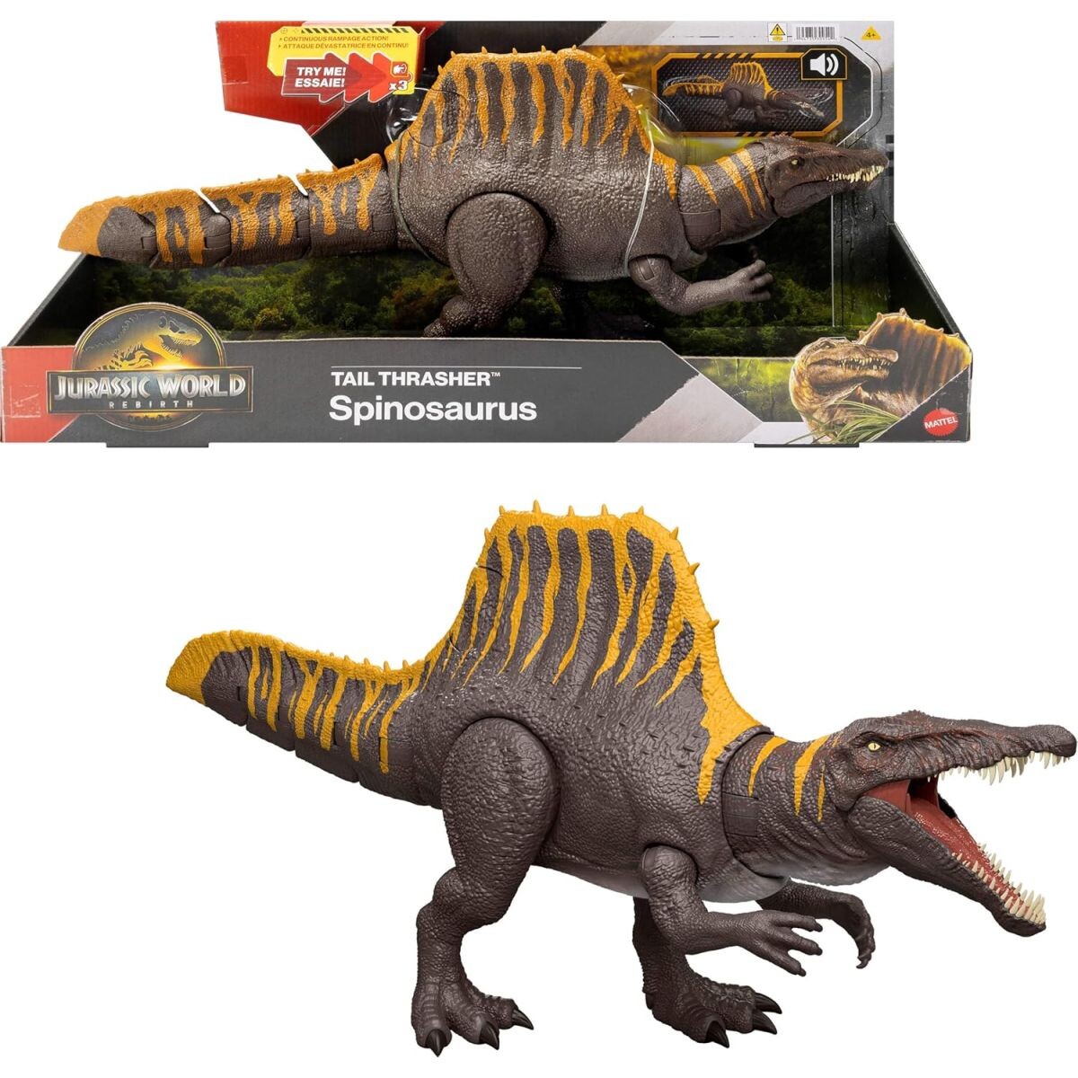 Mattel Jurassic World Spinosaurus se zvuky