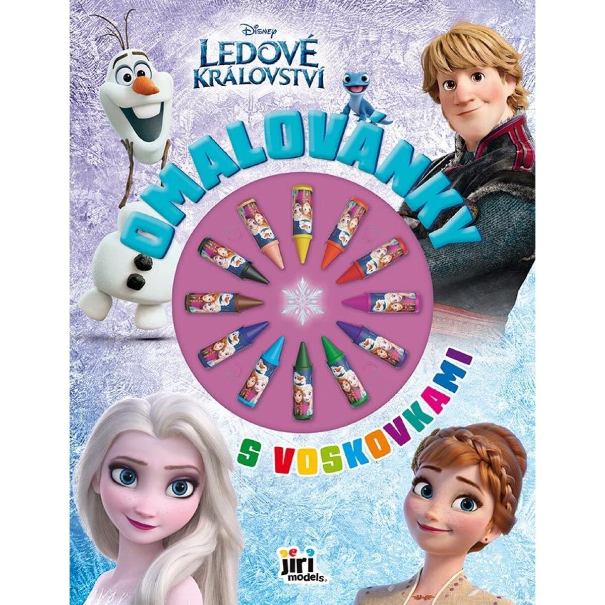 Omaľovánky s voskovkami Ľadové kráľovstvo