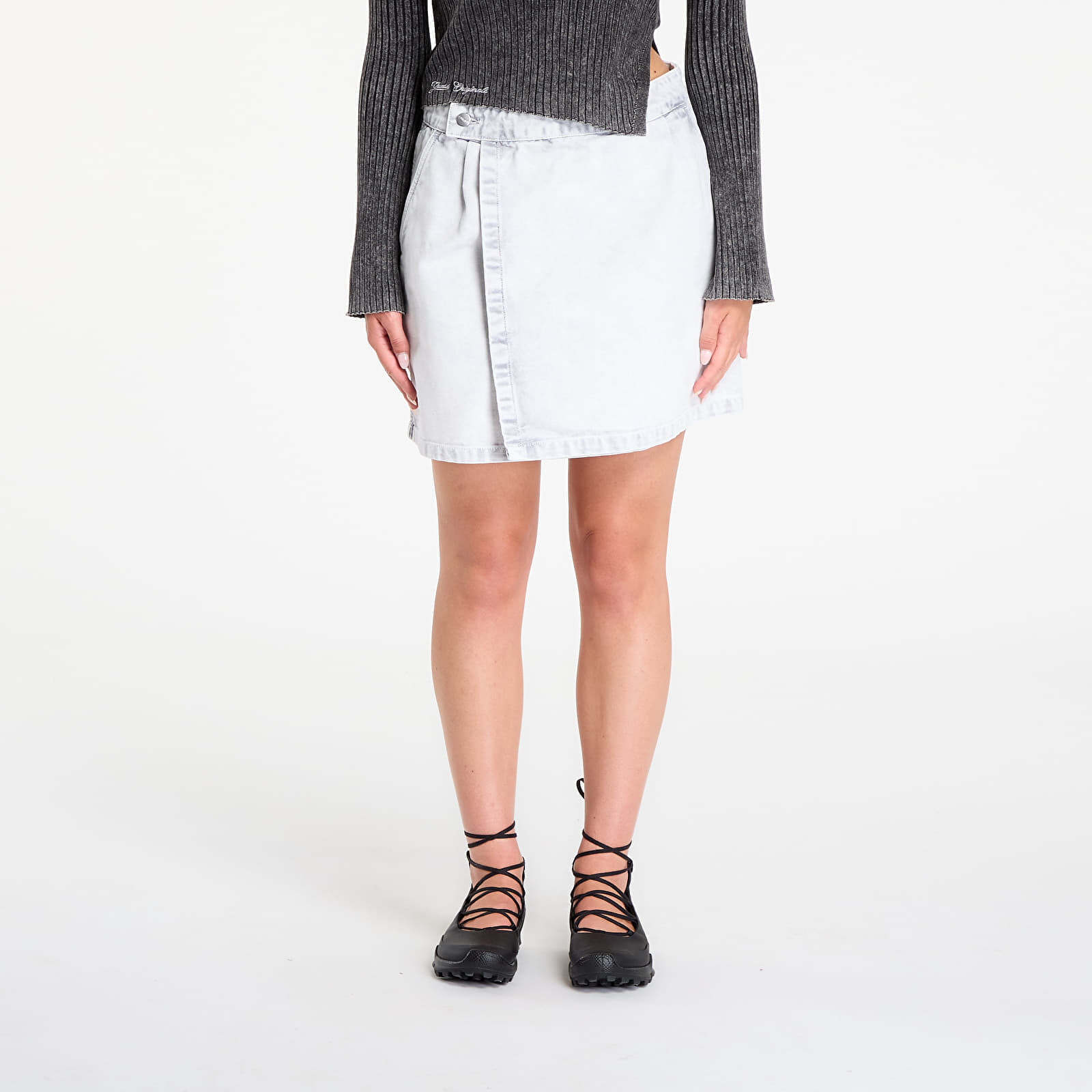 Sukňa Carhartt WIP W' Emery Skirt Black Chalk Wash L