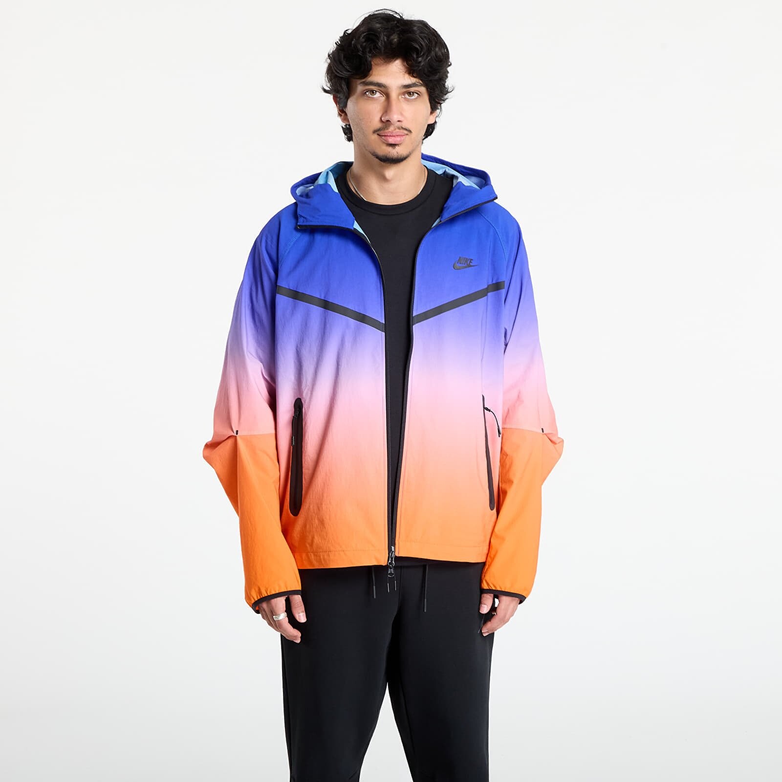 Bunda Nike Tech Men's Woven Full-Zip Jacket Game Royal/ Safety Orange M