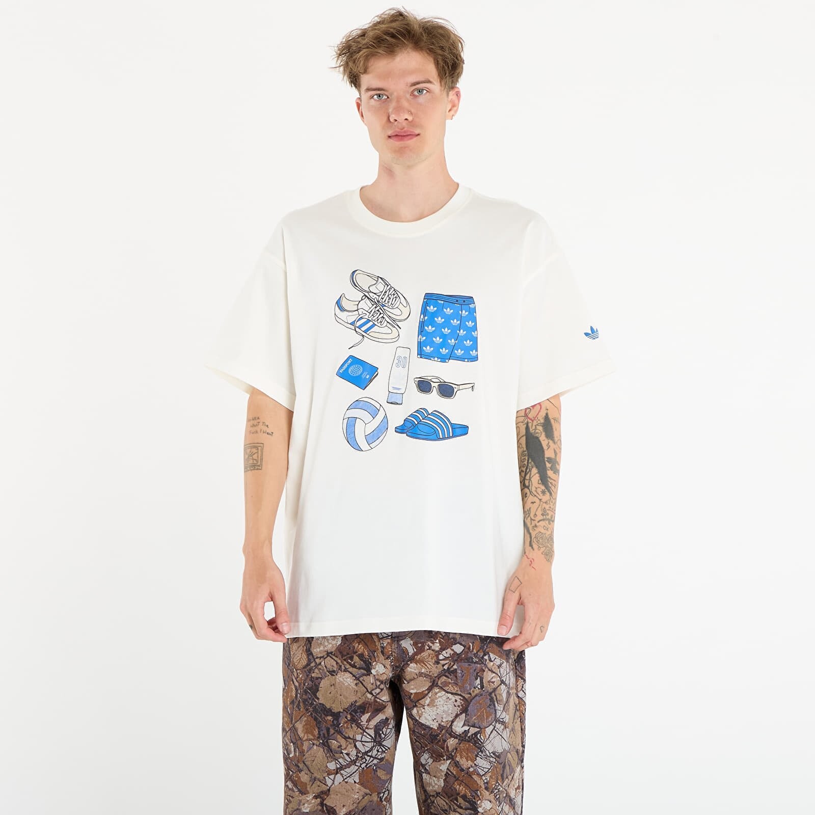 Tričko adidas Stuff Tee Off White S