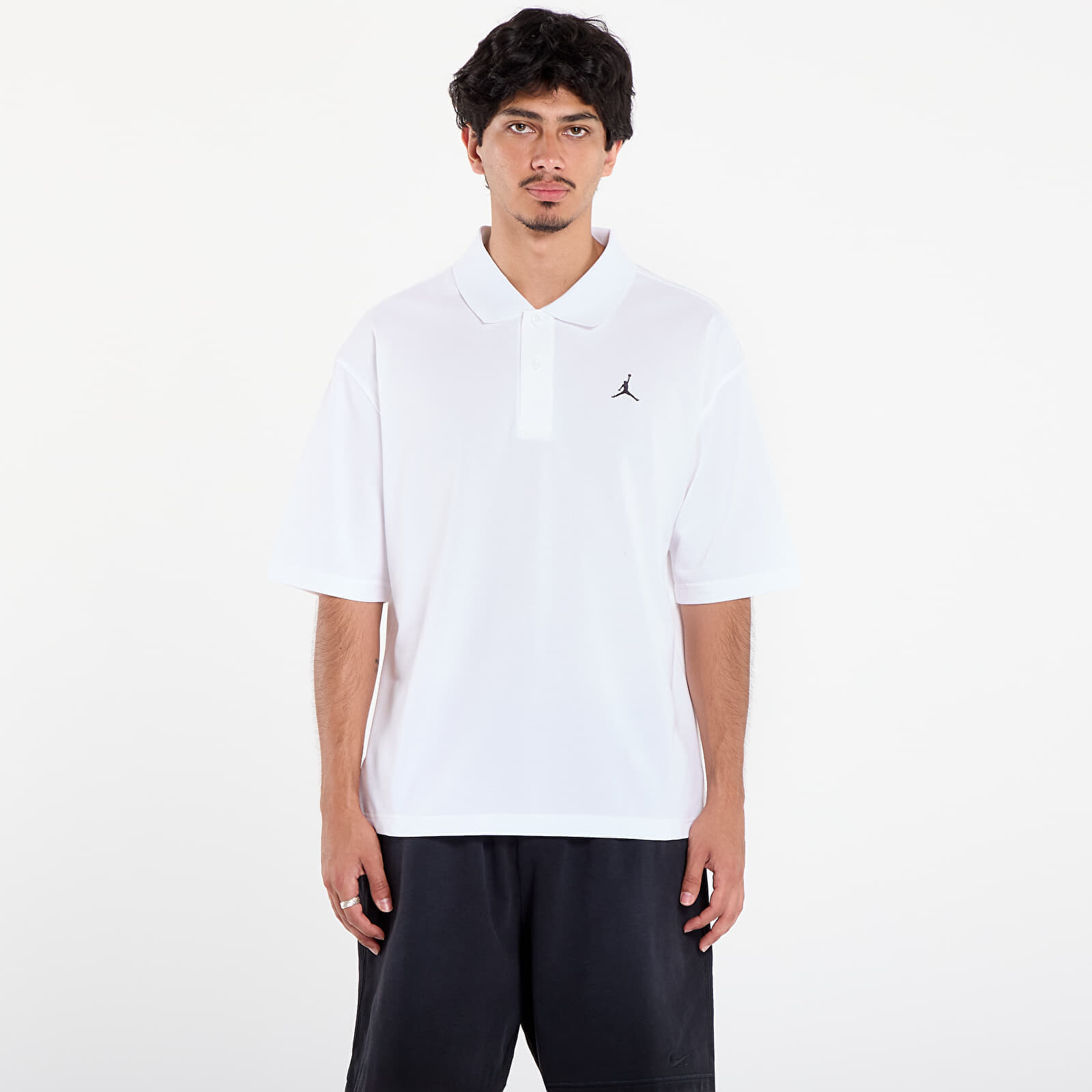 Tričko Jordan Brooklyn Men's Polo White/ Black S