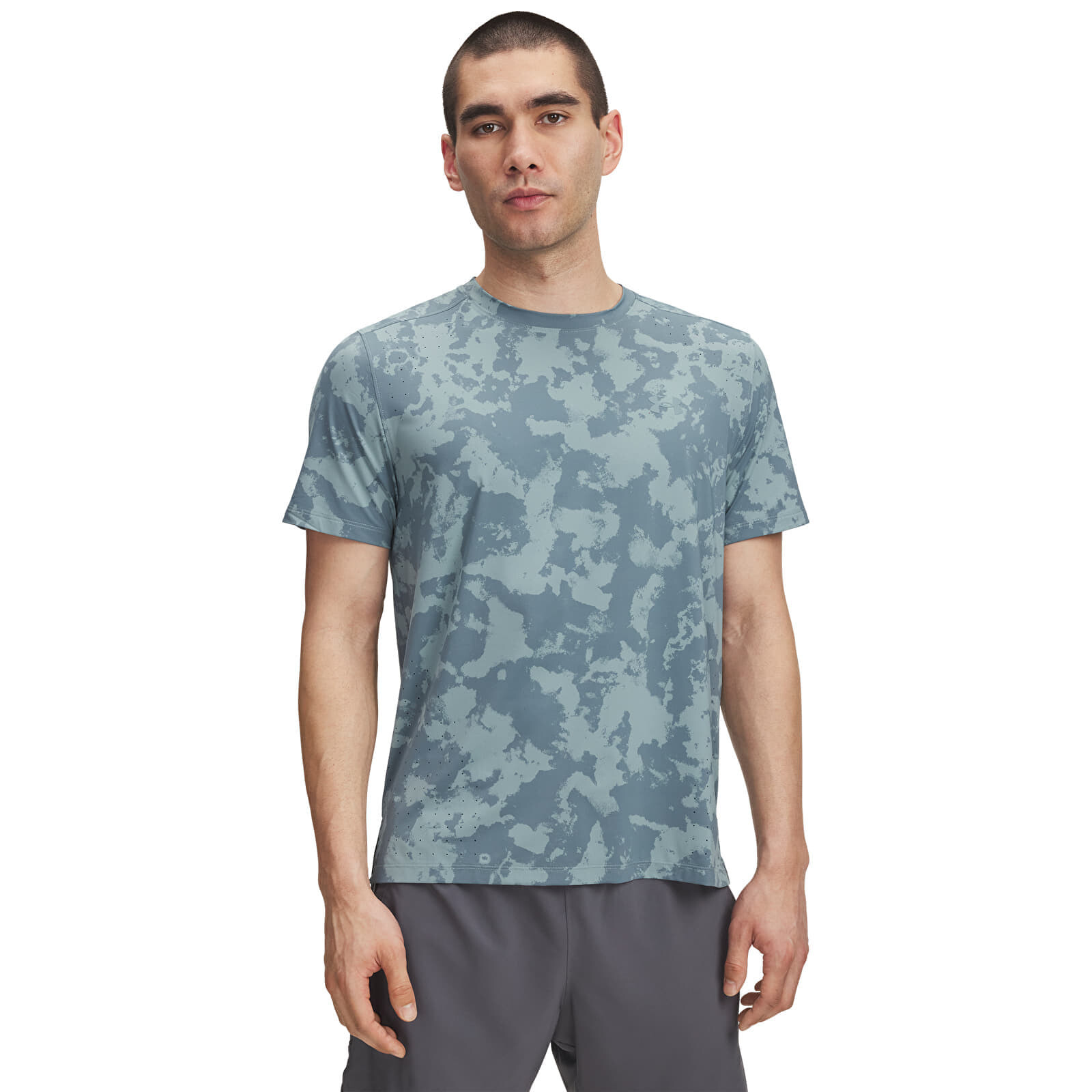 Tričko Under Armour Launch Elite Prt SS T-Shirt Green M