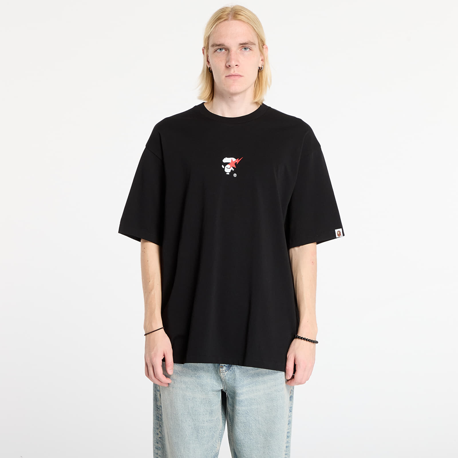 Tričko A BATHING APE Bape Sta Ape Face Relaxed Fit Tee Black M