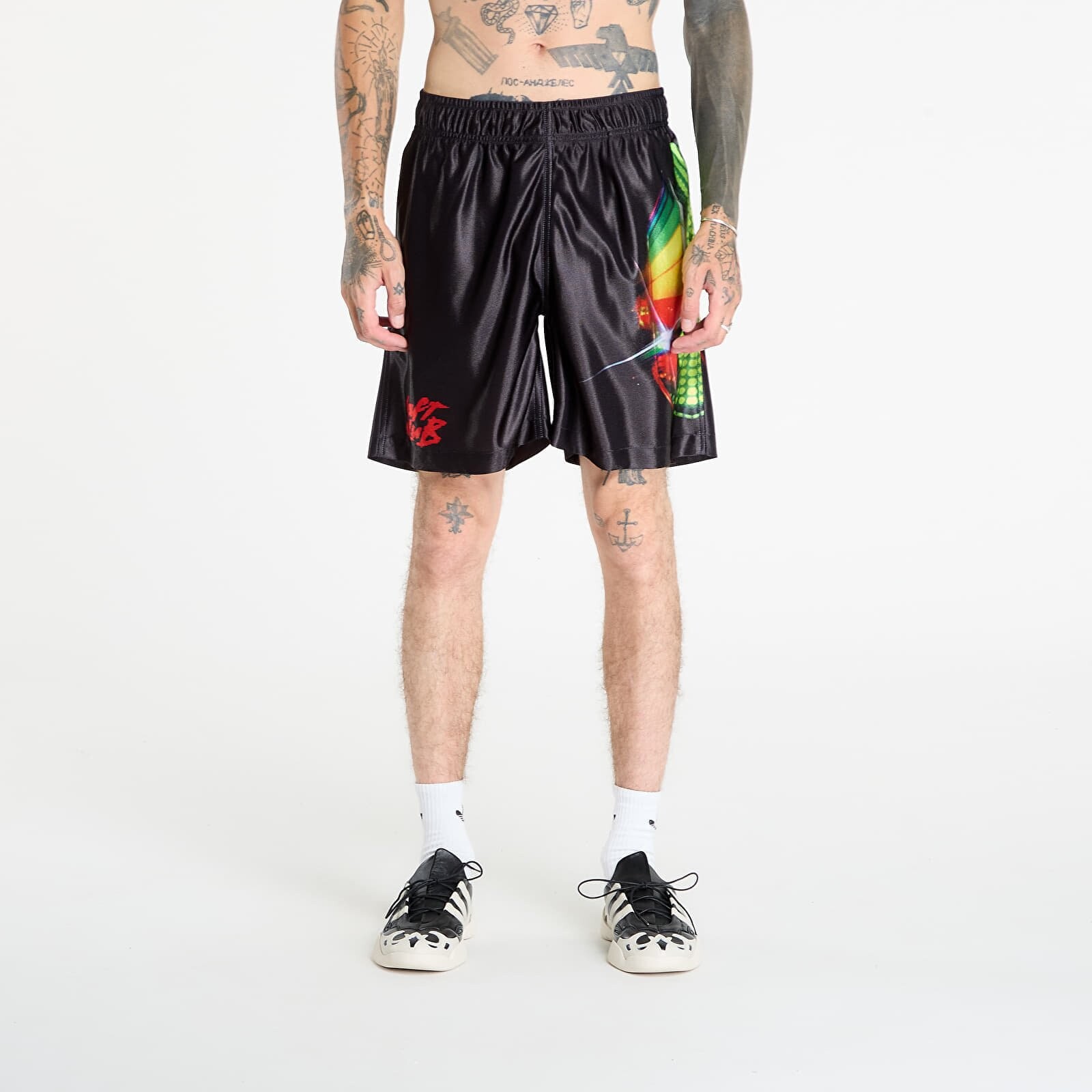 Šortky PLEASURES Daft Club Sport Shorts Black L