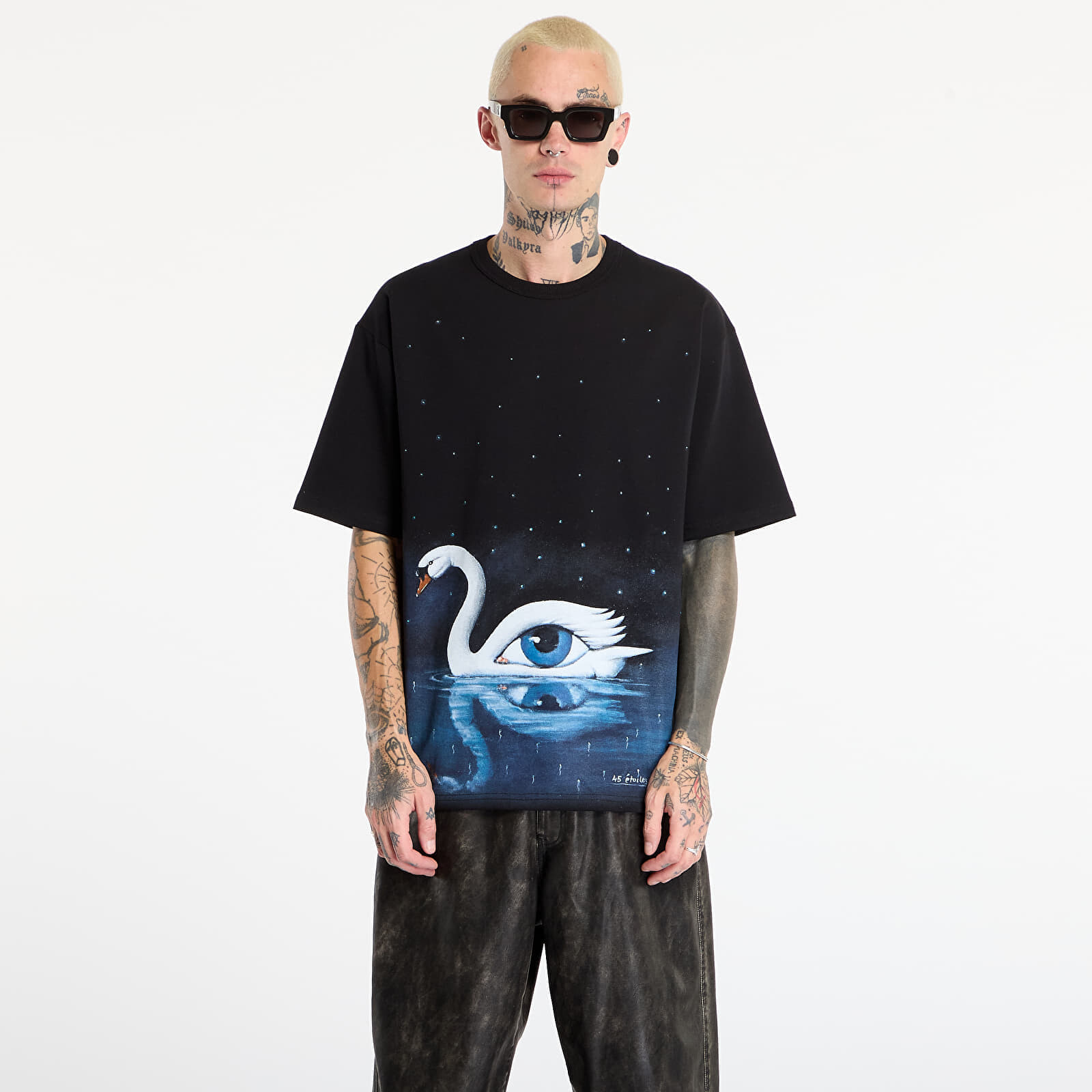 Tričko MISBHV Olbinski Edition Crystal Swan T-Shirt Black M