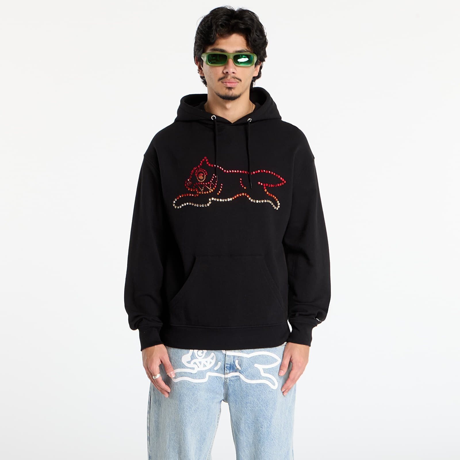Mikina Billionaire Boys Club Icecream Crystal Running Dog Popover Hood Black L