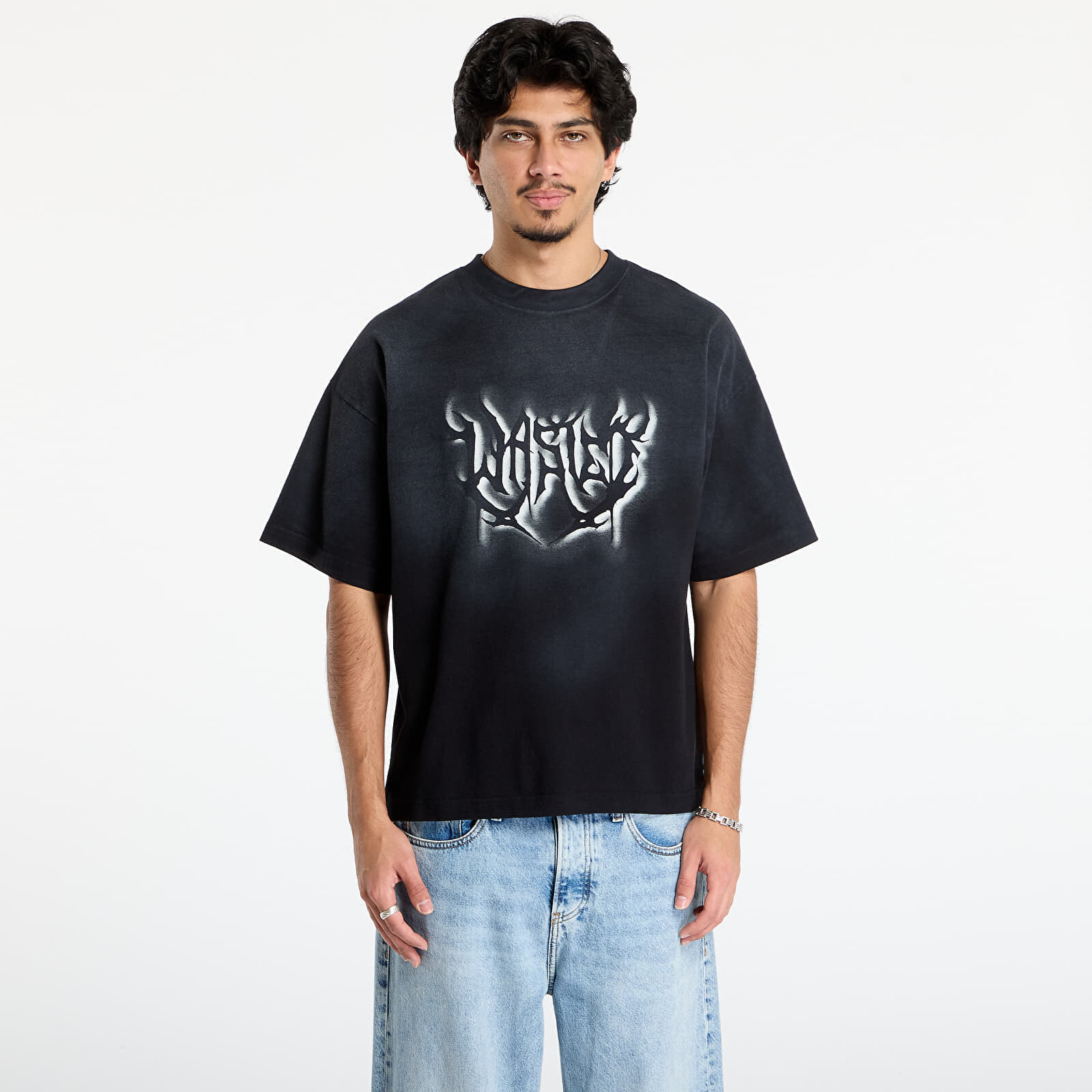 Tričko Wasted Paris M Sword Boxy T-Shirt Faded Black M