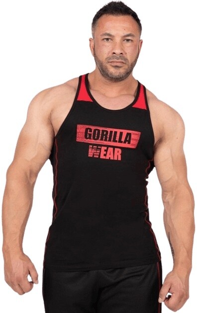 Gorilla wear pánske tielko wallace čierna/červená - xxl