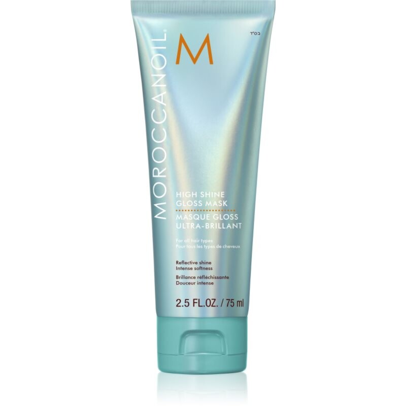 Moroccanoil High Shine Gloss Mask vyživujúca maska pre hladké a žiarivé vlasy s arganovým olejom 75 ml