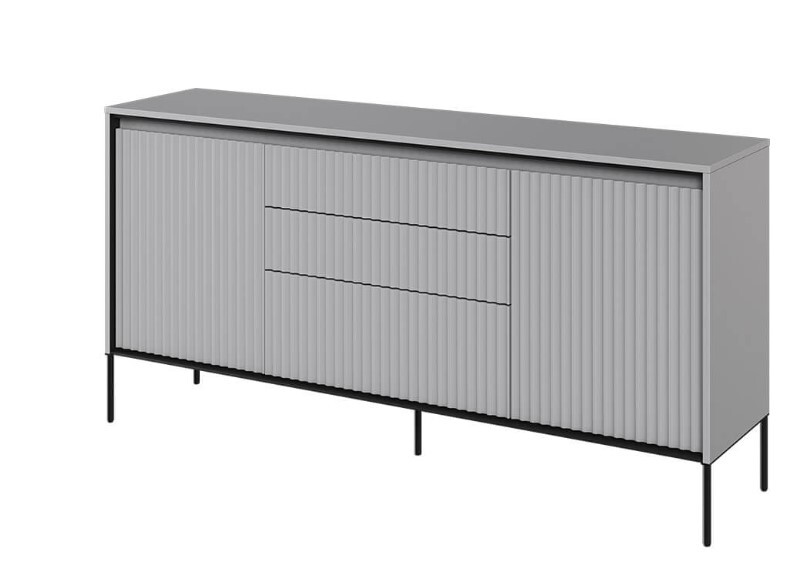 Dig-net nábytok Komoda SWING TR-01 s LED osvetlením | sivá