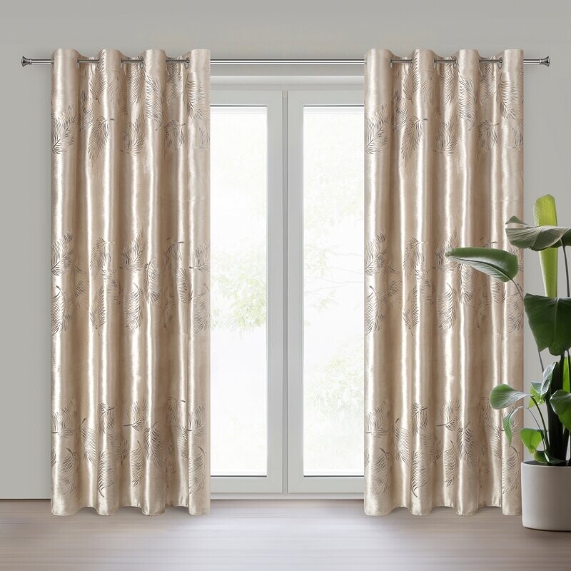 ArtFir Záves IDALIA K | béžová/zlatá 140 x 250 cm