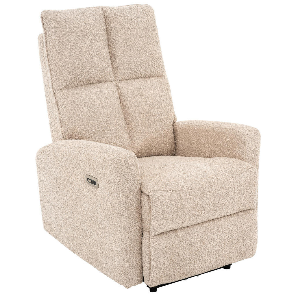 Livetastic RELAXAČNÉ KRESLO, kov, textil, béžová