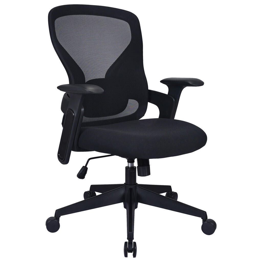 Modante OTOČNÁ STOLIČKA, sieťovina, tkaná textília, čierna