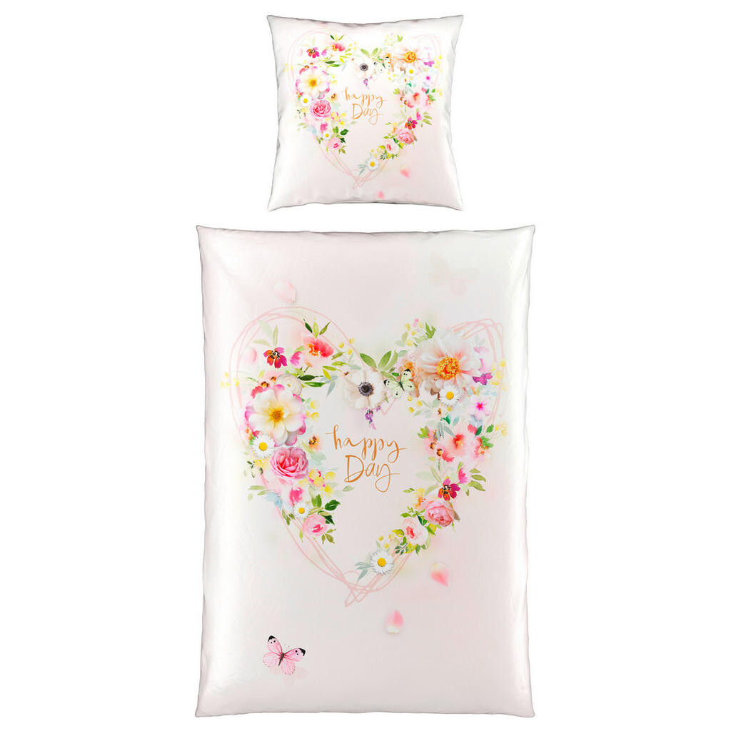 Esposa OBOJSTRANNÁ POSTEĽNÁ BIELIZEŇ, satén, viacfarebná, 135/200 cm