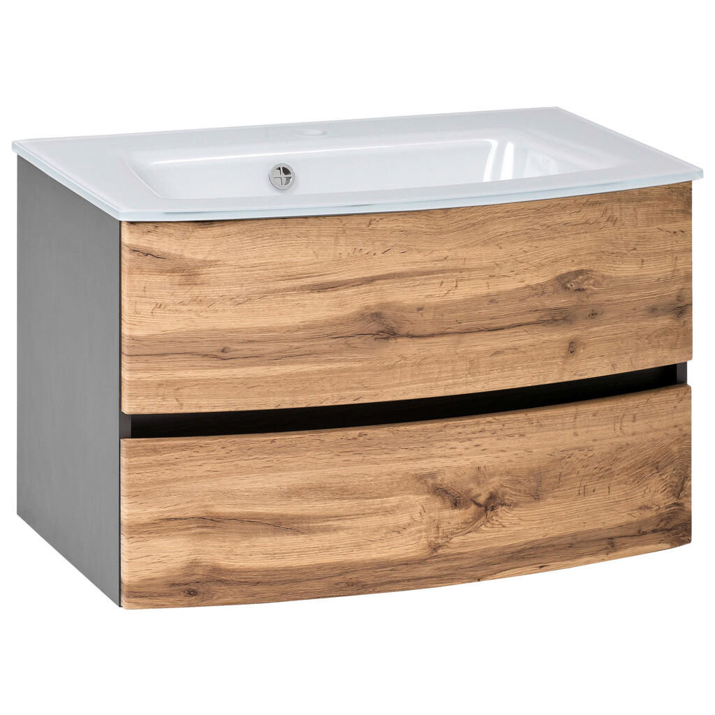 Held SKRINKA S UMÝVADLOM, farba duba, grafitová, 80 cm