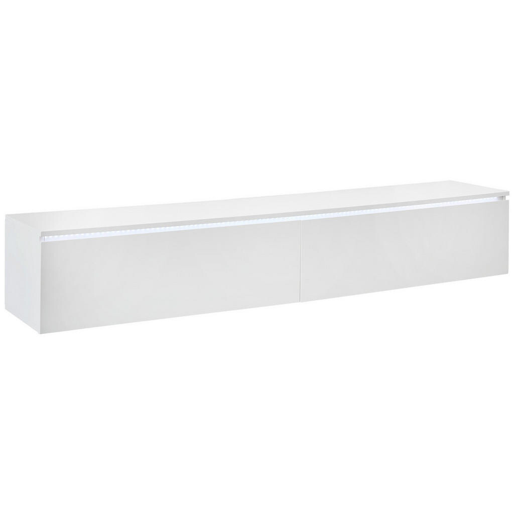 Xora NÍZKA KOMODA, biela s vysokým leskom, 180/30/33 cm
