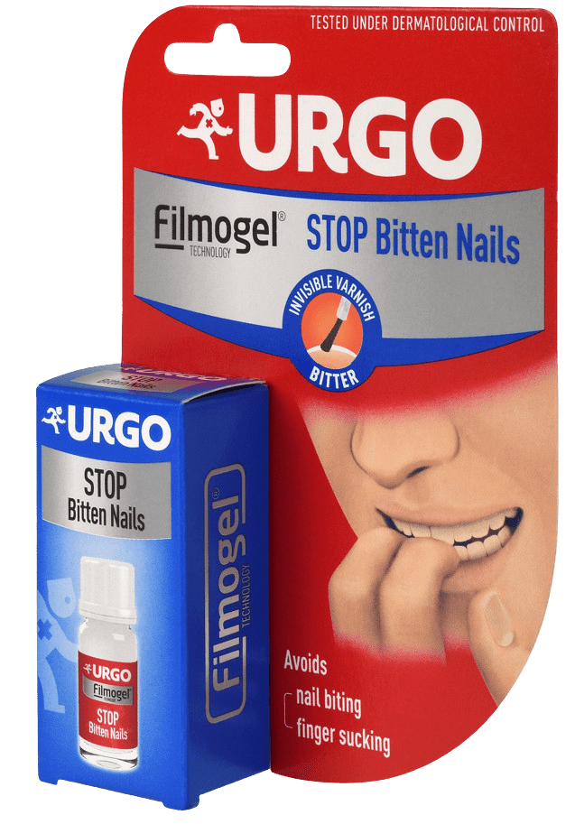URGO STOP obhrýzaniu nechtov Priesvitný horký lak, filmogel 9 ml