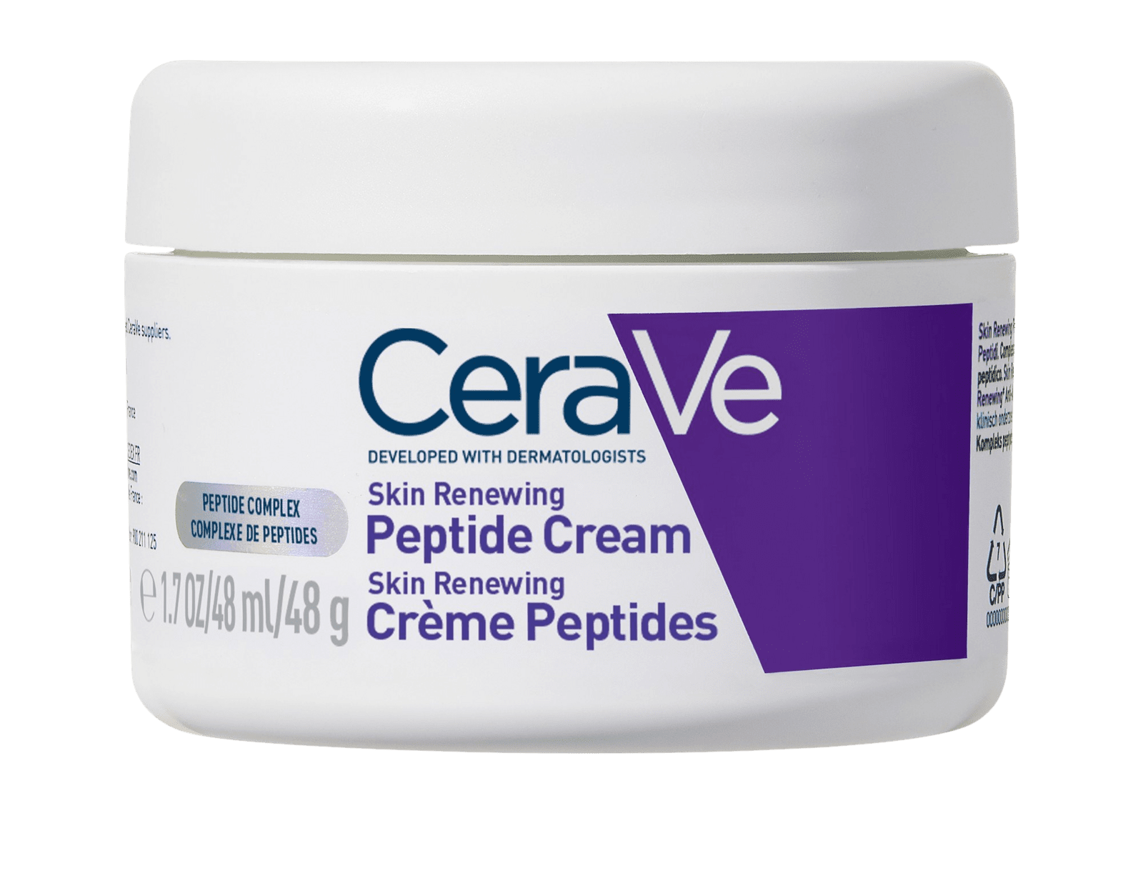 CERAVE peptidový krém pre obnovu pleti s 3 esenciálnymi ceramidmi a niacínamidom 48 ml