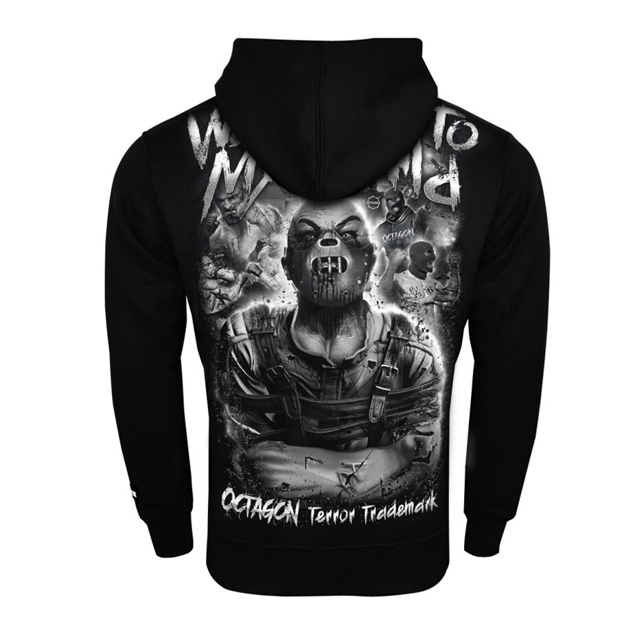 Mikina s kapucňou Octagon Welcome To My World 2 - čierna, XXL