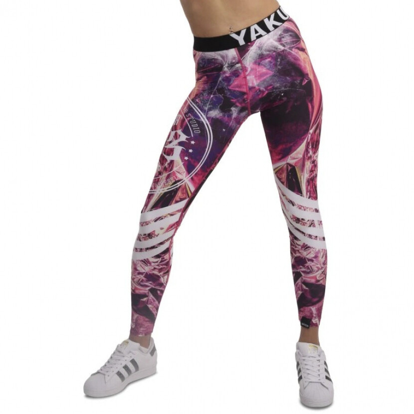 Legíny dámske Yakuza Glory Rush - ružové, XL