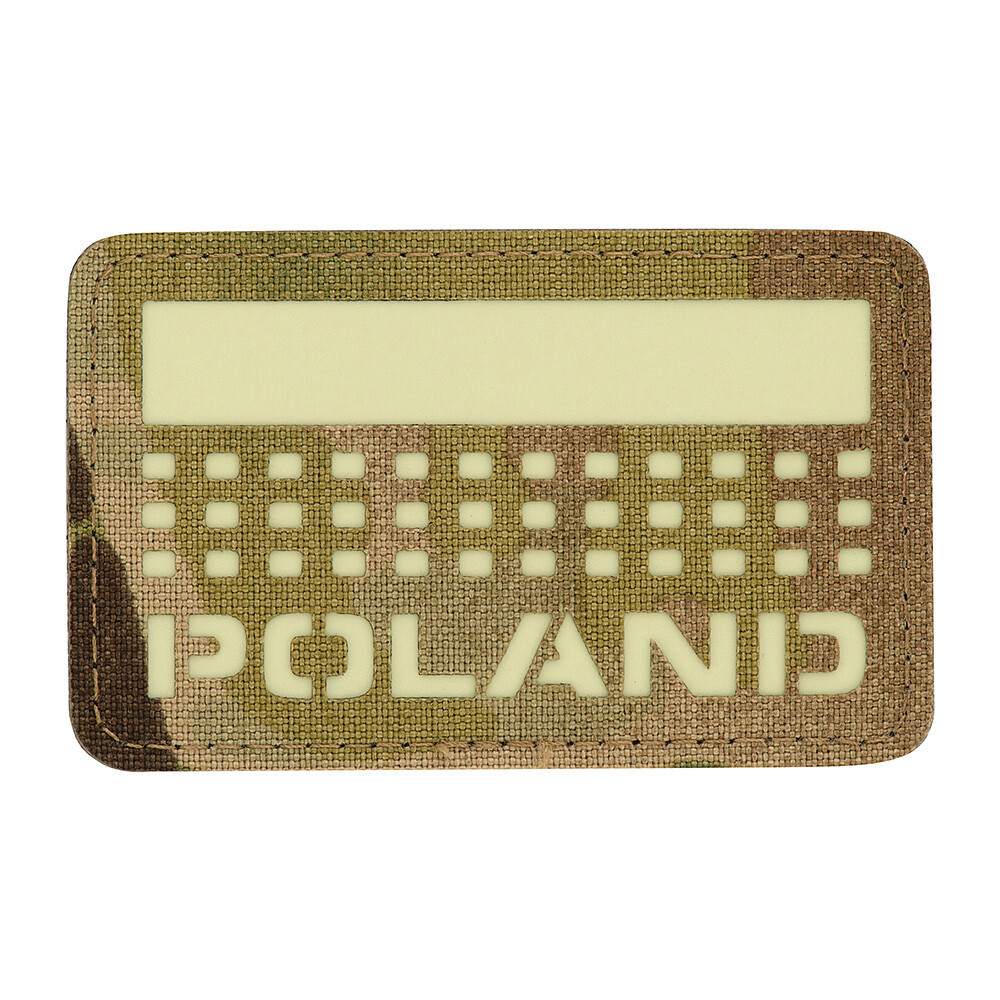 Nášivka M-Tac PL Flag Poland Glow 5x8 - multicam