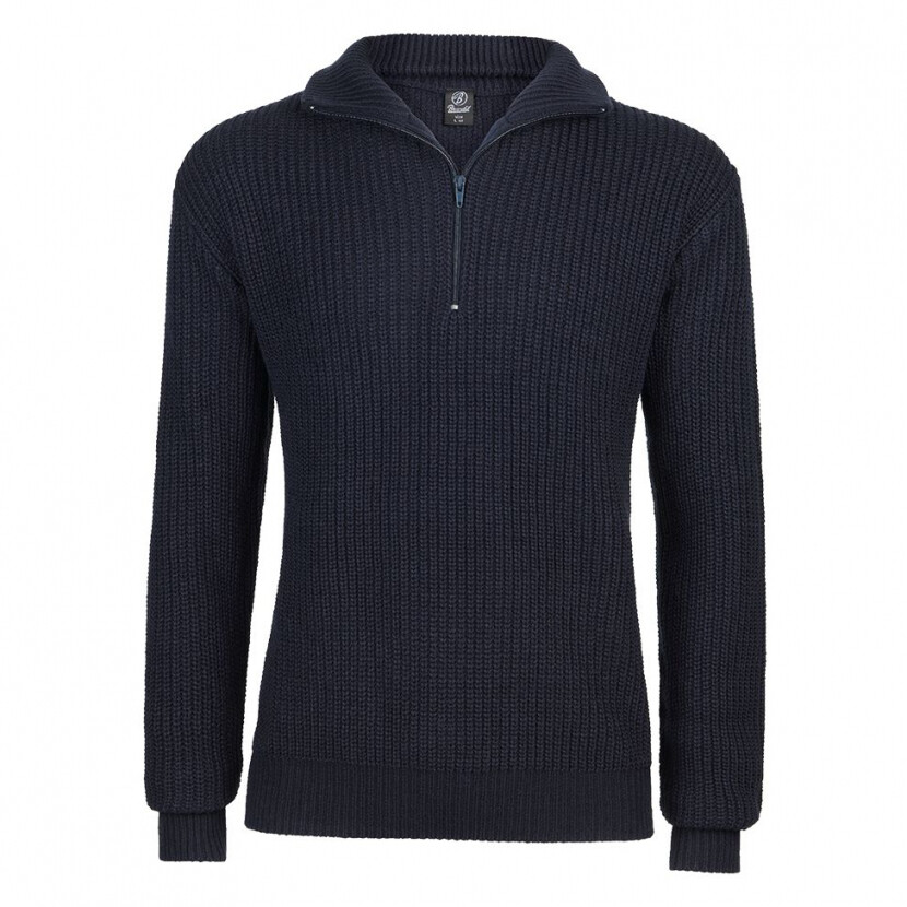Sveter Brandit Marine Pullover Troyer - navy, S